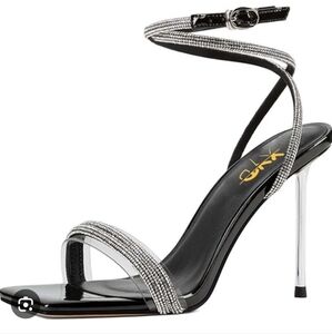 EGO Black and Silver Heels